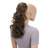 CAISHA by PRETTYSHOP 45cm Postiche Natte Queue De Cheval Extensions De Cheveux Volumineux Ondulé Noir PH9