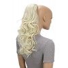 CAISHA by PRETTYSHOP 45cm Postiche Natte Queue De Cheval Extensions De Cheveux Volumineux Ondulé Noir PH9