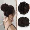 FESHFEN Chignon Postiche Pinces à Cheveux Postiches Synthétique Rajout Bouclés Ondulés Chouchou Clip Cheveux Naturel Faux Chi