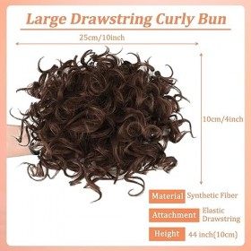 Postiche Chignon Cheveux Naturel Chignon Postiche Cheveux Faux Cheveux Femme Postiche Cheveux Convient à LUsage Quotidien de