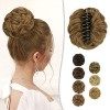 BARSDAR Pince à Griffe Messy Chignon Postiche, Clip dans les Cheveux Chouchous Bouclés Extensions de Chignon de Cheveux Synth