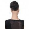 CAISHA by PRETTYSHOP Chignon Postiche Natte Hepburn-Bun Choucho Avoir Les Cheveux Relevés Brun Foncé DC11