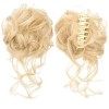 Postiche Chignon Cheveux Chignon synthétique Messy Curly Claw Chignon Chouchou Faux Faux Bande De Cheveux Queue for Femmes Po