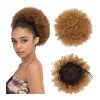 Postiche Cheveux Kinky Curly Ponytail Hair Pieces for les femmes noires Afro Puff Hair Bun Chignon Accessoires Short Drawstri