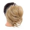 Postiche Chignon Synthétique Donut Droite Queue De Cheval Cheveux En Désordre Chignon Chouchou Chignon Avec Des Bandes De Che