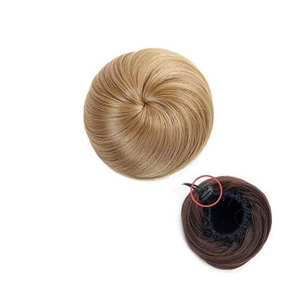 Postiche Chignon Cheveux Faux chignon de Ballet avec cordon de serrage for femmes filles dame Chignon synthétique chignon dro