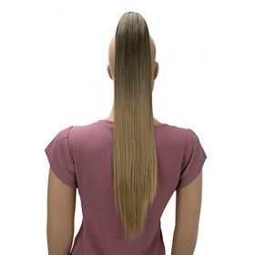 CAISHA by PRETTYSHOP 60cm Ponytail Postiche Avec Pince Papillon Natte Queue De Cheval Extensions De Cheveux Raide Mélange Blo