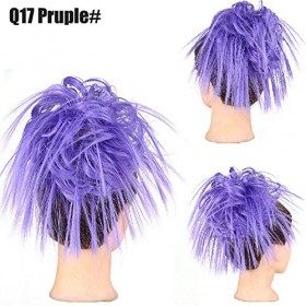 YUAEEEN Postiche Cheveux en Caoutchouc Chouchou Chignons Bouclés Ou Chignon Décoiffé Extension a Clip Cheveux Naturel Différe