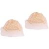 FRCOLOR 3 Pcs Bonnet En Maille Avant En Dentelle Pour Perruques Réglables Filet De Perruque Bonnets De Perruque Chapeaux En M