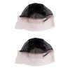 FRCOLOR 3 Pcs Bonnet En Maille Avant En Dentelle Pour Perruques Réglables Filet De Perruque Bonnets De Perruque Chapeaux En M