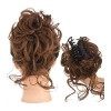 Postiches Bouclés Ondulés 1 PCS Synthétique Bouclés Ondulés Postiches Griffe Clip dans Plat Cheveux Griffe Chignon Chignon fo