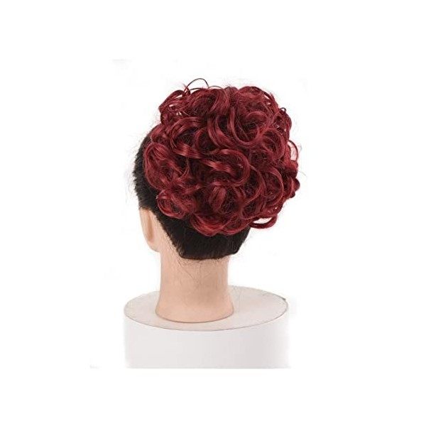 Postiches Bouclés Ondulés Court Messy Curly Dish Peignes à cheveux Clip en queue de cheval Chouchou Chignon Chignon Extension