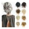 Chignon Cheveux Postiches Chignon Messy Bun Hair Piece, Synthétique Tousled Updo Buns Extension de Cheveux Courte Bouclée Ext