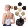 Chignon Cheveux Postiches Chignon Beignet Chignon Clip dans lextension de cheveux for les femmes Fleur Style Cheveux Chignon