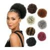 Chignon Cheveux Postiches Chignon Extension de queue de cheval avec cordon de serrage Afro Puff for femmes noires, Chignon de