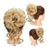 Chignon Cheveux Postiches Chignon Chignon désordonné for femme, extensions de chignon ébouriffé, chignon synthétique élastiqu