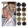 Chignon Cheveux Postiches Chignon Hair Bun Extensions Messy Wave Curly Elastic Hair Scrunchies Synthetic Chignon Ponytail Hai