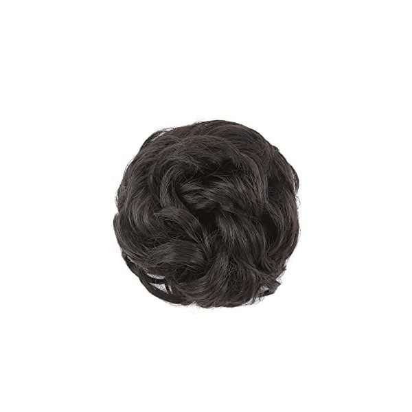 Extensions de Cheveux Naturel Postiche Cheveux Caoutchouc Chouchou Scrunchy Hair Extensions Chignon VOLUMINEUX Bouclés Décoif