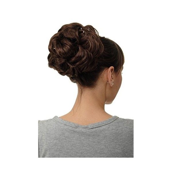 WIG ME UP - Extension chignon fourni volumineux natte queue de cheval mélange rouge, acajou-rouge cuivré Q840-33T350