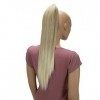 CAISHA by PRETTYSHOP 60cm Ponytail Postiche Avec Pince Papillon Natte Queue De Cheval Extensions De Cheveux Raide Mélange Blo