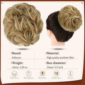 Sofeiyan&nbsp;Chignon&nbsp;Postiche&nbsp;Cheveux&nbsp;Pince&nbsp;à&nbsp;griffes&nbsp;Bouclés&nbsp;Ondulés&nbsp;Chouchou&nbsp;Cheveux&nbsp;Faux&nbsp;Chignons&nbsp;pinces&nbsp;à&nbsp;Griffes&nbsp;Synthétique