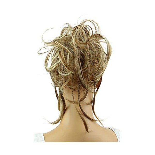 CAISHA by PRETTYSHOP XXL Cheveux Cravate Chignons Coiffures De Mariée Volumineux Chignon Désordonné Ondulé Mélange Blond Brun