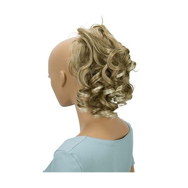 CAISHA by PRETTYSHOP Postiche Chouchou Updo Volumineux Bun Désordonné Bouclé Mélange Blond G12L