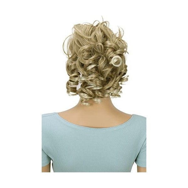 CAISHA by PRETTYSHOP Postiche Chouchou Updo Volumineux Bun Désordonné Bouclé Mélange Blond G12L