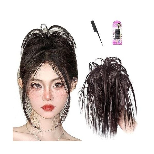 Morceau De Cheveux Messy Bun For Femmes Extensions De Cheveux De Queue De Cheval À Pince À Griffes 2023 New Claw Clip Hair Bu