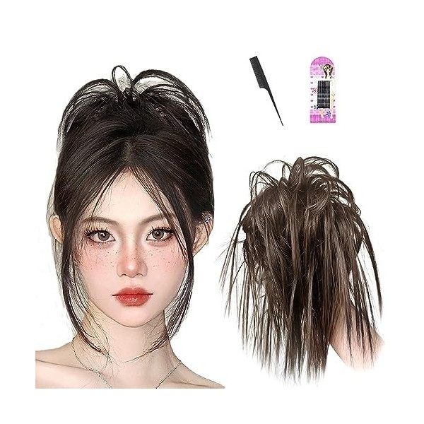 Morceau De Cheveux Messy Bun For Femmes Extensions De Cheveux De Queue De Cheval À Pince À Griffes 2023 New Claw Clip Hair Bu