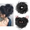 Updos Hair Bun Extension de Cheveux Naturels Chignon Extension Postiche ébouriffé Désordonné Chouchous Queue de Cheval Ponyta