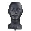 MIAOMANZI Tête de mannequin homme réaliste en plastique pour perruque, chapeau, lunettes de soleil, vitrine L30LB …