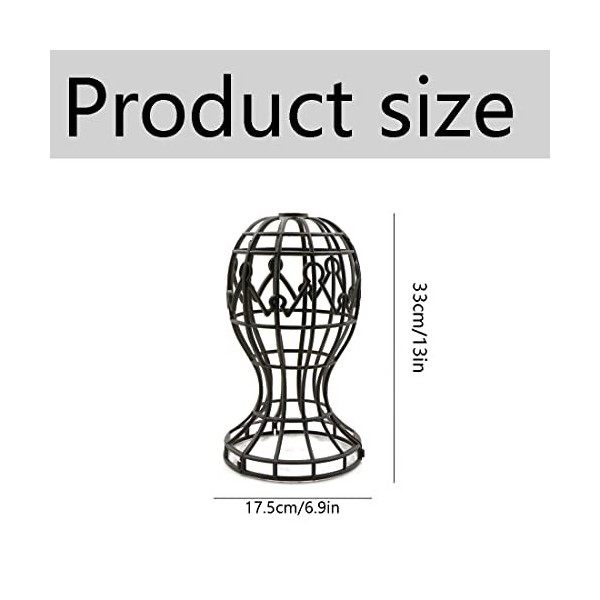 Support De Perruque En Plastique - Portable Titulaire Perruque Noir Wig Stand Perruque Cintre Suspension De Perruque Pour Tou