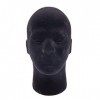 YUMIN 28 x 55 cm Manequi/Mannequin Noir Tête en Mousse Polystyrène