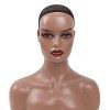 Facynde Tête de Mannequin avec épaules, Modèle de tête de Perruque féminine élastique Salons, Modèle de tête Demi-Longueur po