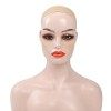 Facynde Tête de Mannequin avec épaules, Modèle de tête de Perruque féminine élastique Salons, Modèle de tête Demi-Longueur po