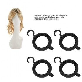 Cintres de Perruque, 4pcs Supports de Rangement de Perruque Portables Support de Tête de Perruque Pliable Perruques Suspendus