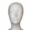 Tête de femme modèle féminin mousse de polystyrène mousse 3d tête perruque Affichage Manikin Mannequin Cheveux Srand décorati