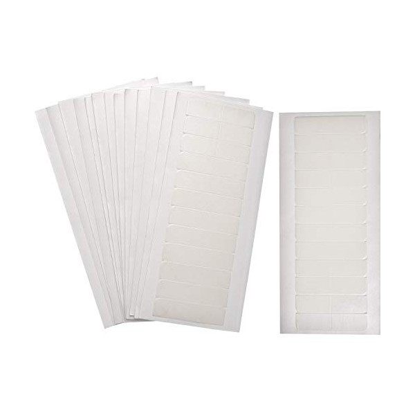 180 Pièces Onglets de Ruban dExtension de Cheveux Rubans dExtension Double Face Blanc 