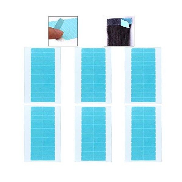 60Pcs Bande Adhesive Extension de Cheveux Ruban Adhésif Adhésive pour Les Extensions Tape-in Hair
