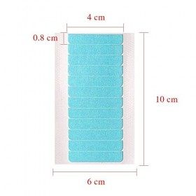 Bande dExtension de Cheveux 72pcs Ruban Adhésif Double Face pour le Remplacement de Trame de Cheveux