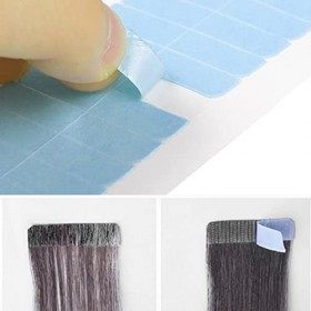 Lot de 144 Bande adhésive dExtension de Cheveux,Bande Adhesive Extension Ruban Adhésif Double Face Adhésive,Pour Le Remplace