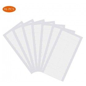 Bande Adhesive Extension,96 pièces Bandes dExtension de Cheveux Naturel Double Face Ruban Colle pour Perruque Remplacement T