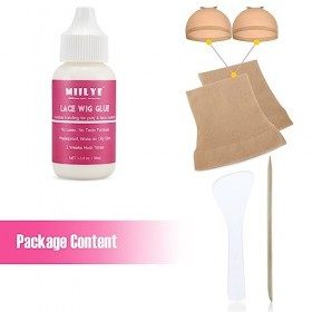 MIILYE Colle adhésive de rechange invisible et étanche pour perruques, postiches en polyester, postiche pour cheveux cosmétiq