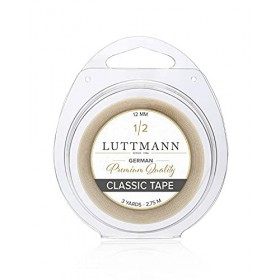 LUTTMANN® Classic Tape - Rouleau adhésif transparent 12 mm x 2,75 m perruque de systèmes de cheveux de perruque perruque de p