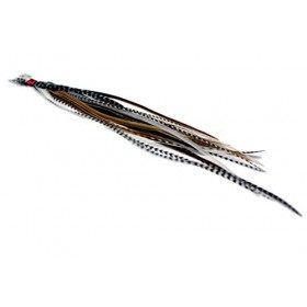 20 extensions de cheveux en vraies plumes + anneaux/boucle B-GRADE Mixed Naturals 