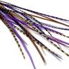 Extensions De Cheveux En Vraies Plumes + anneaux/boucle - Purple Auburn 5 plumes 