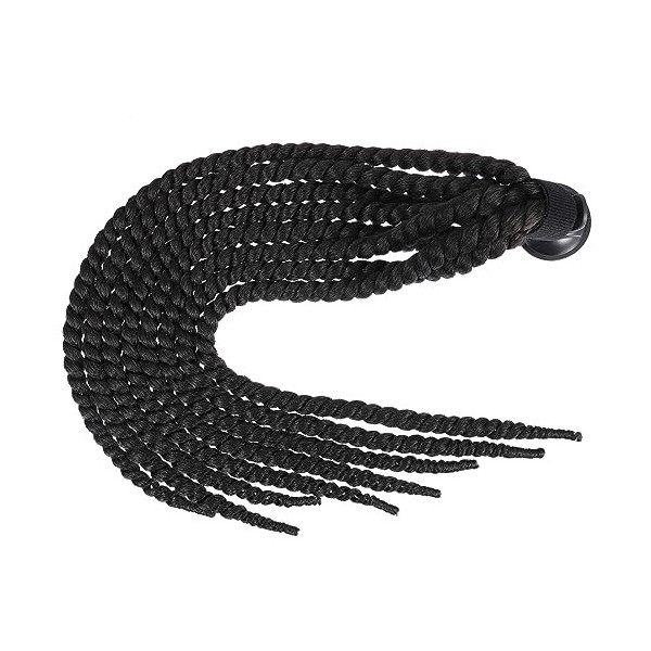 Vaguelly 2 Pièces Casque Dreadlocks Queue De Cheval Casque DÉquitation Accessoires De Vélo Accessoires pour Filles Queue De 