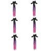 FAVOMOTO 5 Pcs Queue De Cheval Tressé Perruques Cheveux Décor Casque Ornement Casque Cheveux Casque Tresse Cheveux Casque Tre