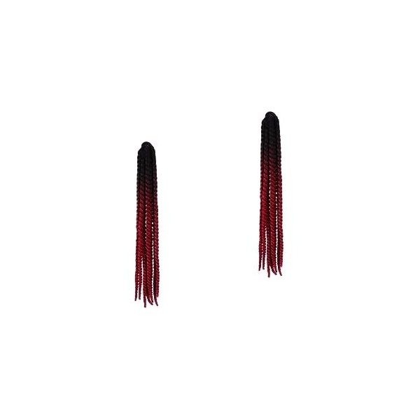 2 Pièces Casque Dreadlocks Queue De Cheval Casque De Vélo Tressé Perruque Tresse Perruque Tresses Casque Cosplay Cheveux Queu